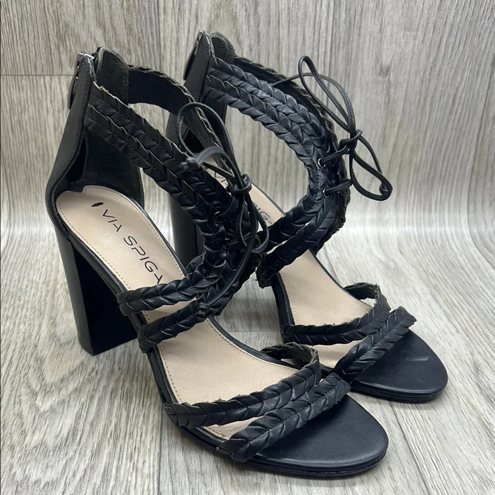 Via Spiga Leather Heeled Sandals